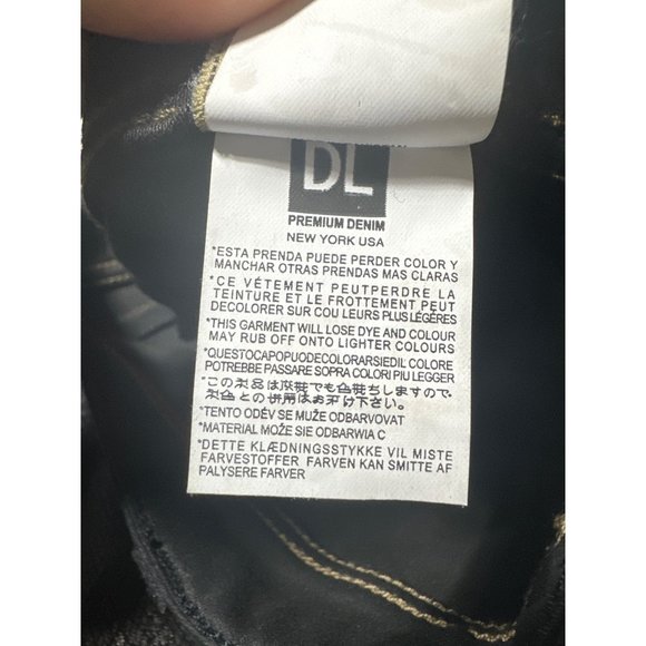 DL1961 Emma Power Legging Lamb Leather Skinny Jeans Coated Denim Edgy Sz 29 - Picture 14 of 16